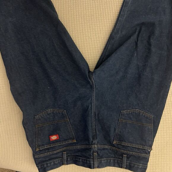 Dickies Industrial Dark Blue Relaxed Fit Straight Leg Work Jeans Men's 42x28 - Picture 4 of 8